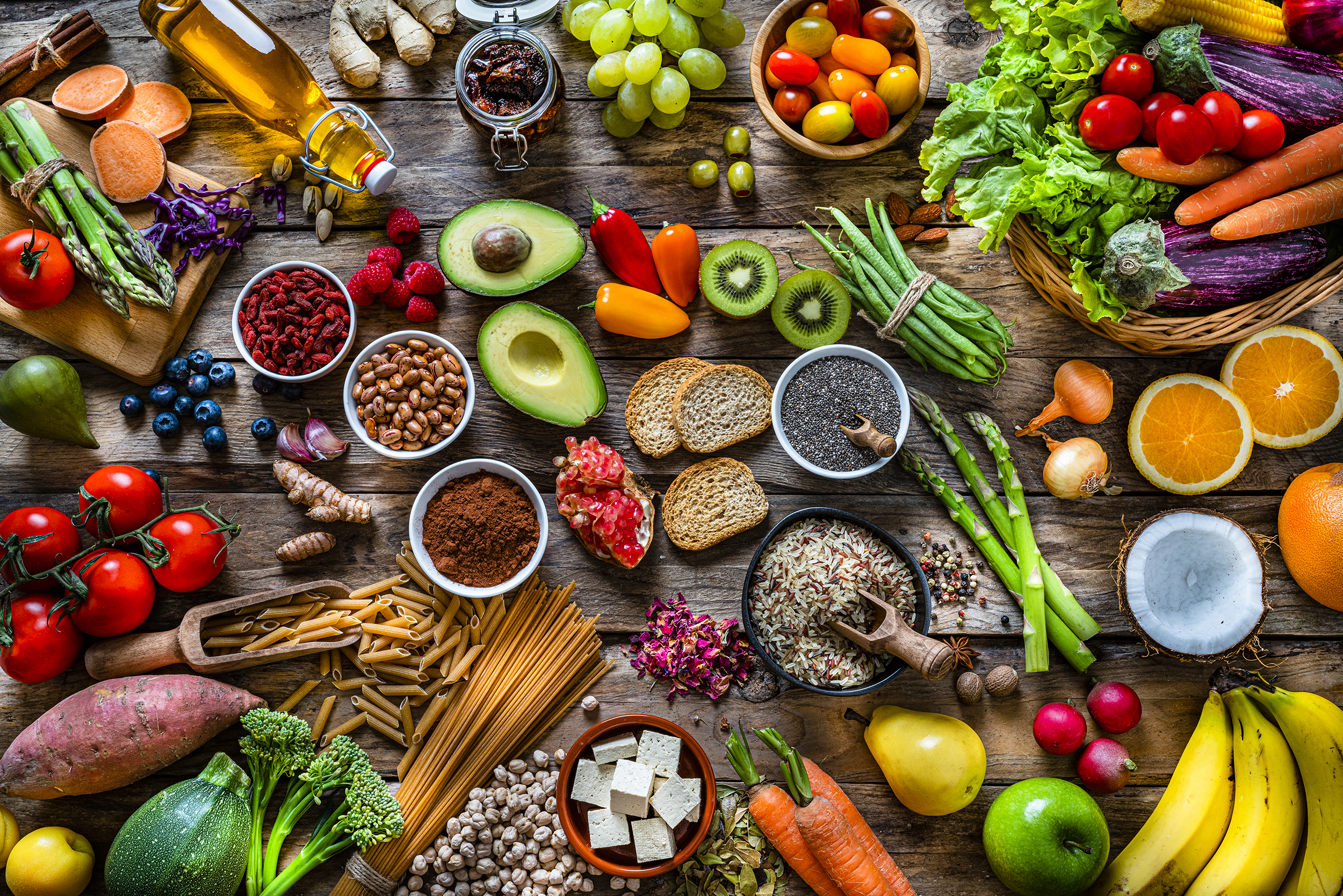 Feast of Different Foods